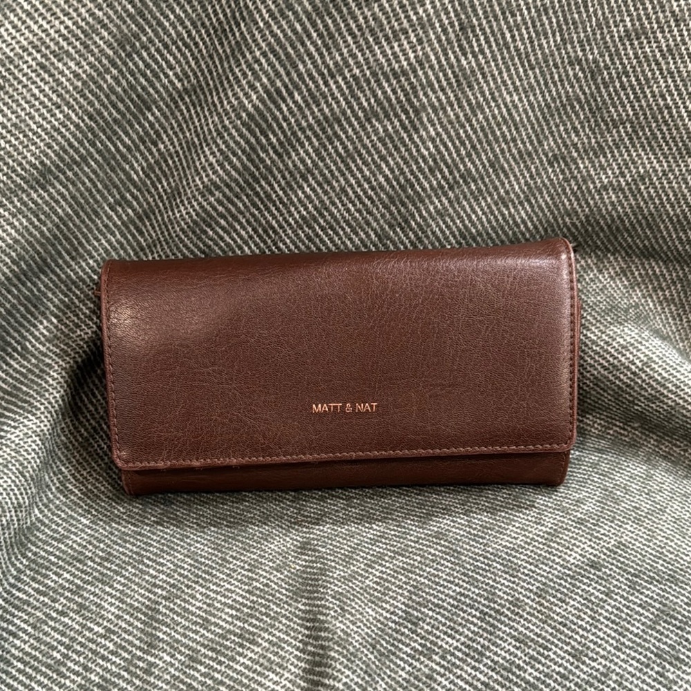 Matt & Nat Rich Brown Clutch Wallet